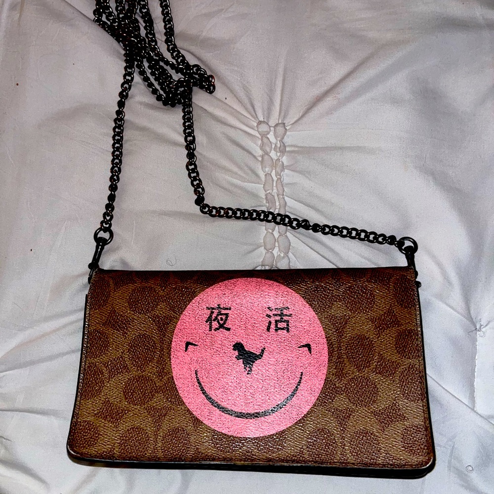 Authentic smiley face Coach purse